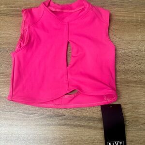 Five Dancewear Pink Sleeveless Crop Top